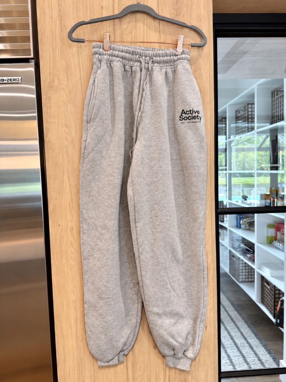 Nasty Gal Active Society Cuffed Joggers in Grey Marl - Size Small - Picture 3 of 7